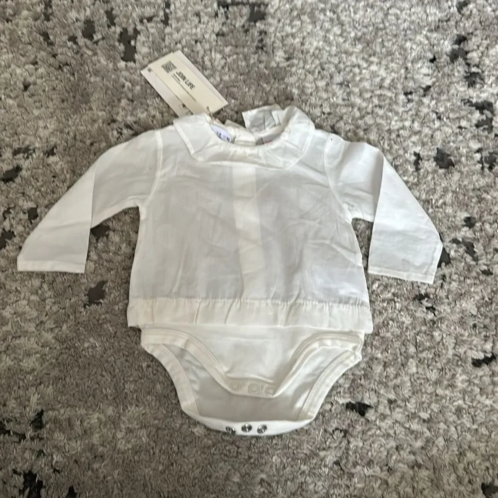 ZARA Baby | Light Ecru | COMBINATION BODYSUIT SHIRT
